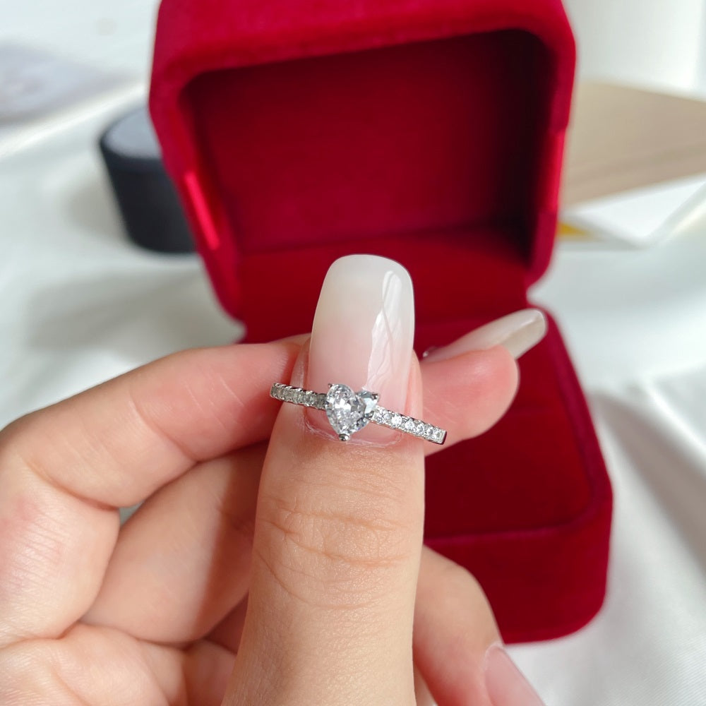 Ring Mini Love Crystal White