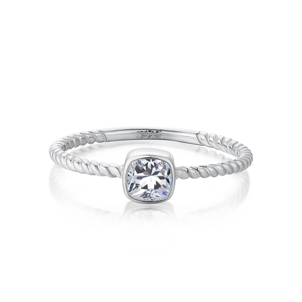 Ring Kristina Crystal White