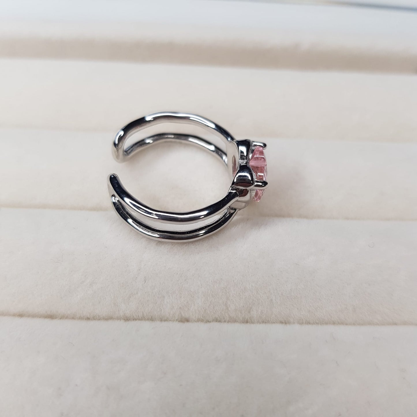 Ring Dripping Heart Babypink